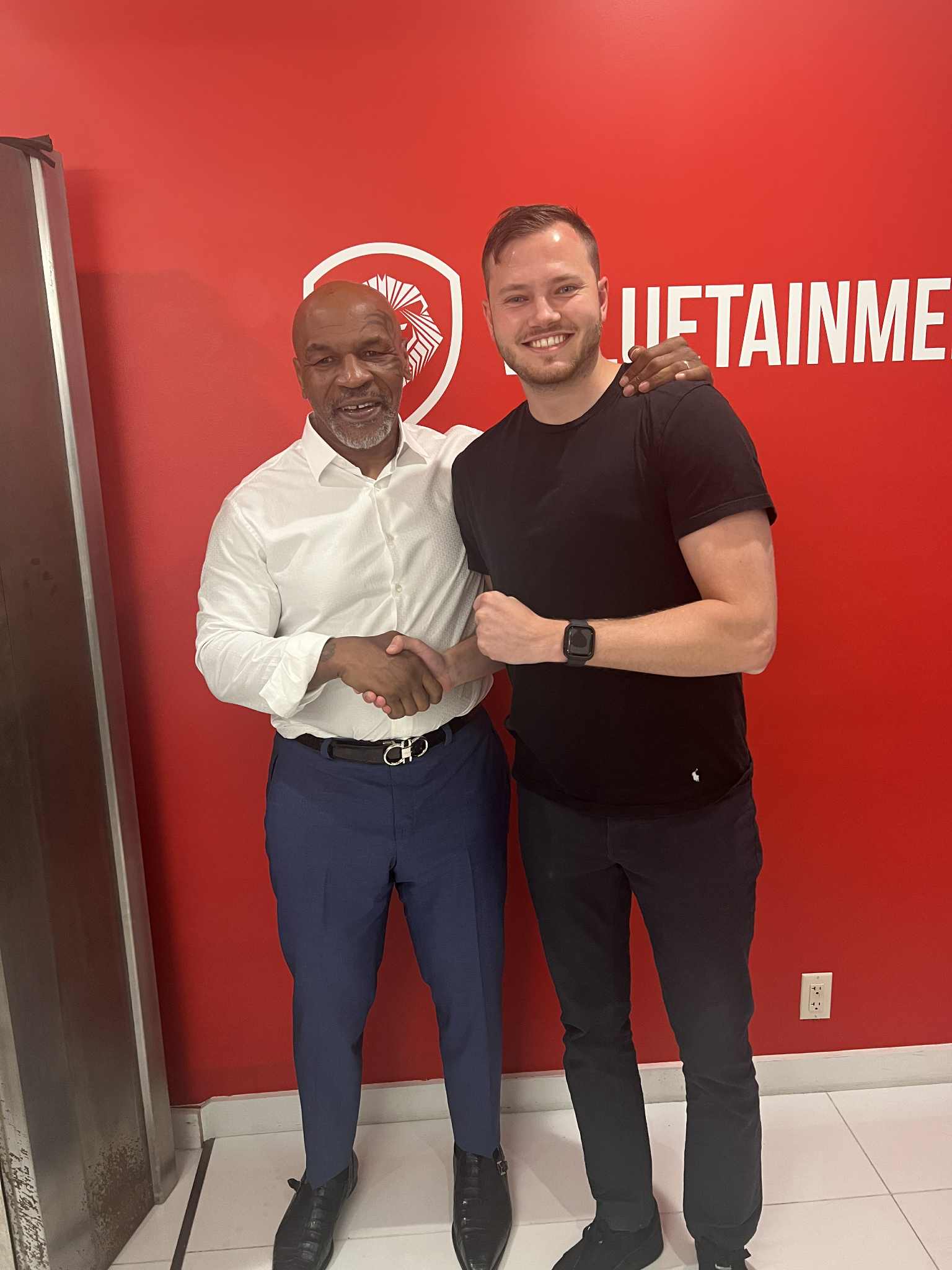 Ulrik with Mike Tyson